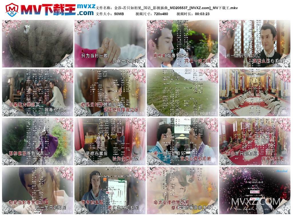 金莎-若只如初见_国语_影视插曲_MD205537